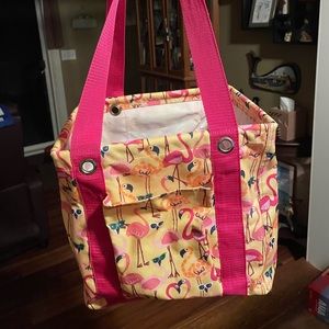 Thirty One flamingo tote
